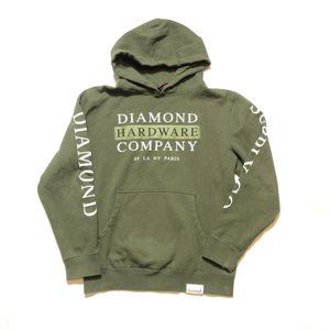 Diamond Supply Co Green Hoodie Mens Small